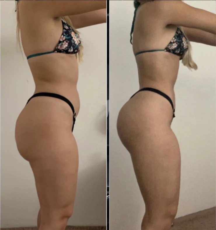 Gabi Wellness client training transformation.