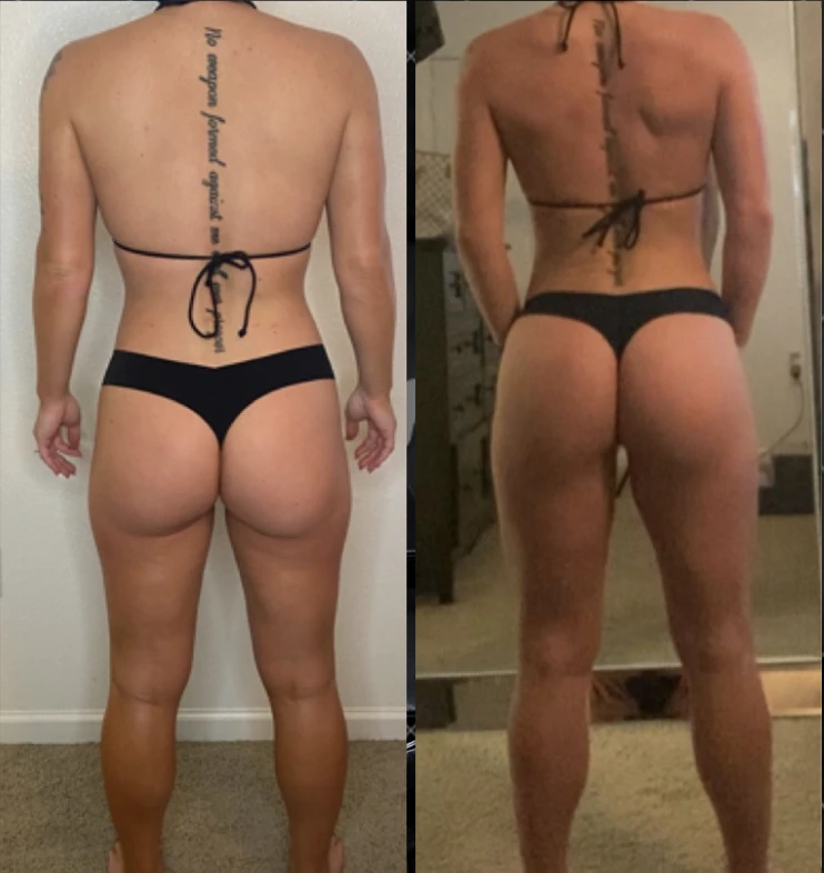 Gabi Wellness client training transformation.