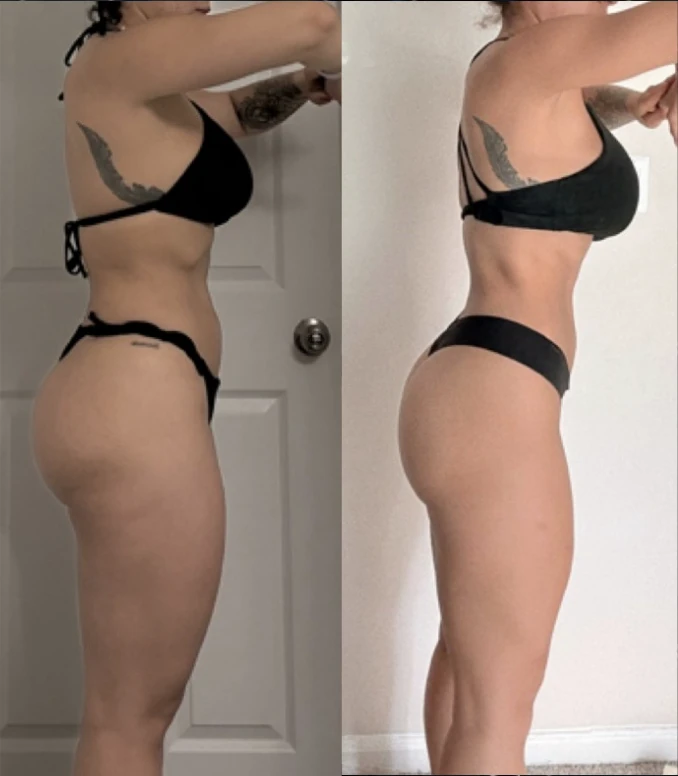 Gabi Wellness client training transformation.
