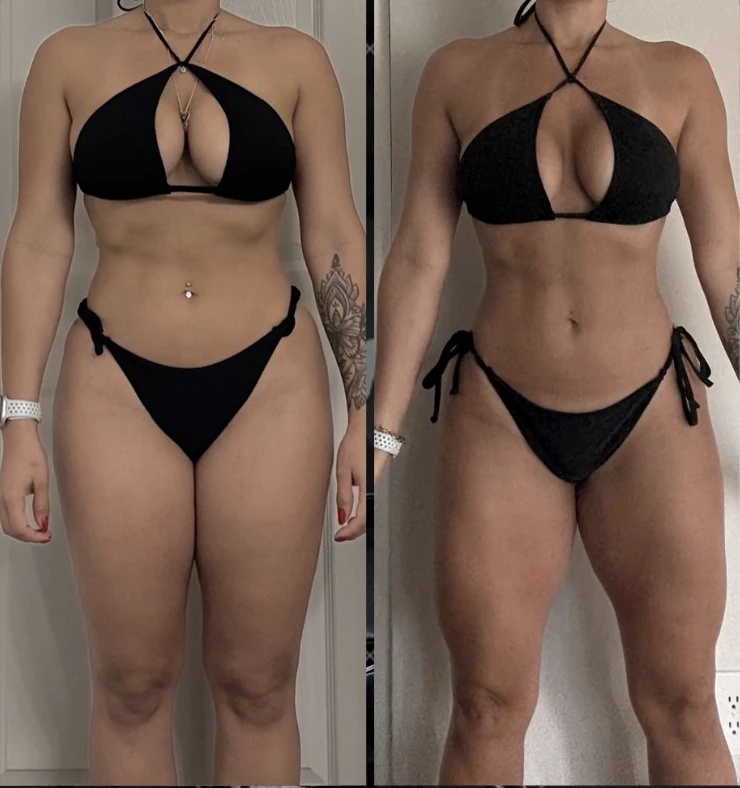 Gabi Wellness client training transformation.